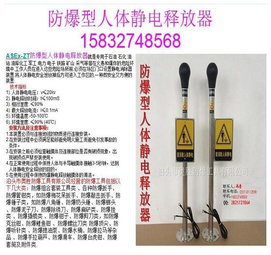 重庆防爆型人体静电释放器 ASEX-ZT-xxxxx仪防爆工具扳手组合铜锤管钳