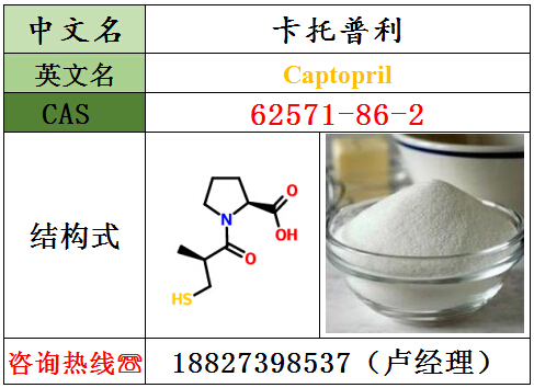 卡托普利原料直销——湖北威德利厂家低价优惠供应