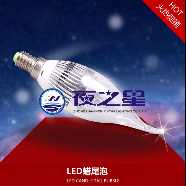 LED蜡烛泡LED candle bulb