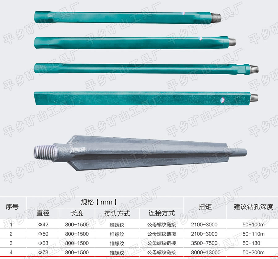 邢台价格实惠的新型三棱钻杆系列出售  三棱钻杆生产厂家