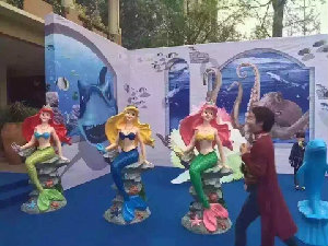  美人鱼展海洋展道具展览出租.