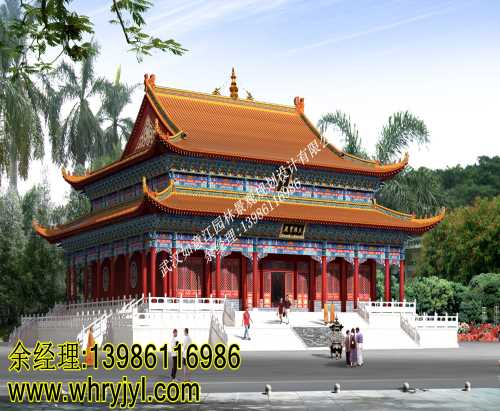 古建寺院规划设计效果图价格预算_武汉寺庙设计规划图价格