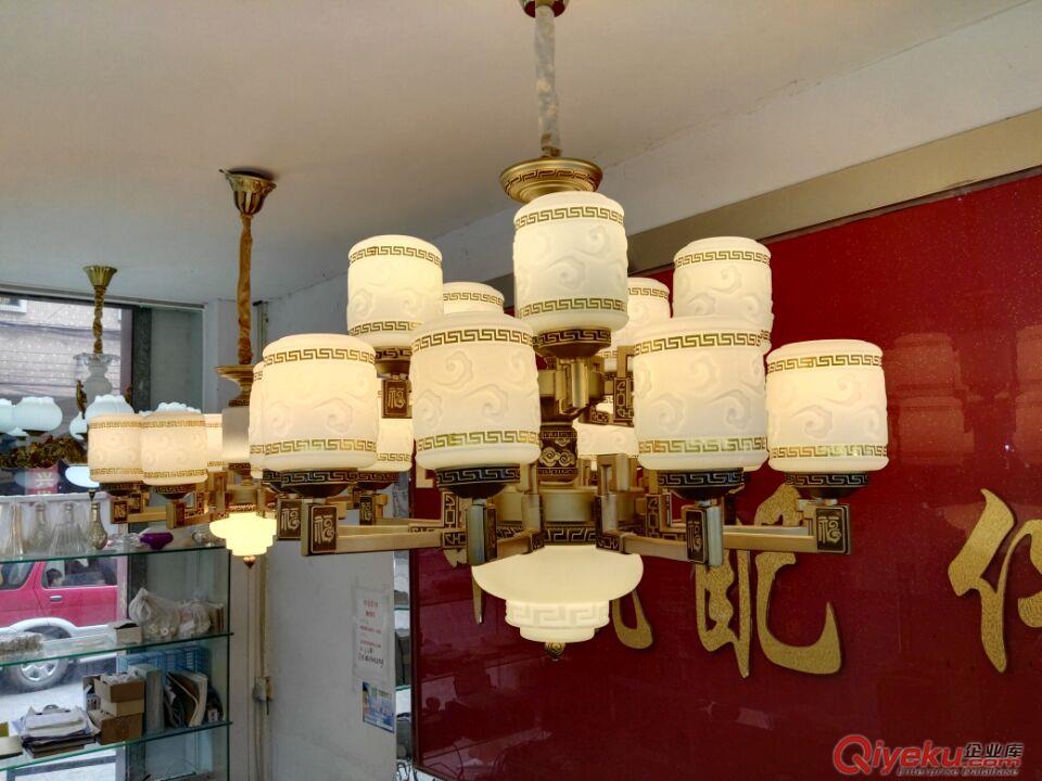 中山锌合金中式吊灯ZK8801-10+5