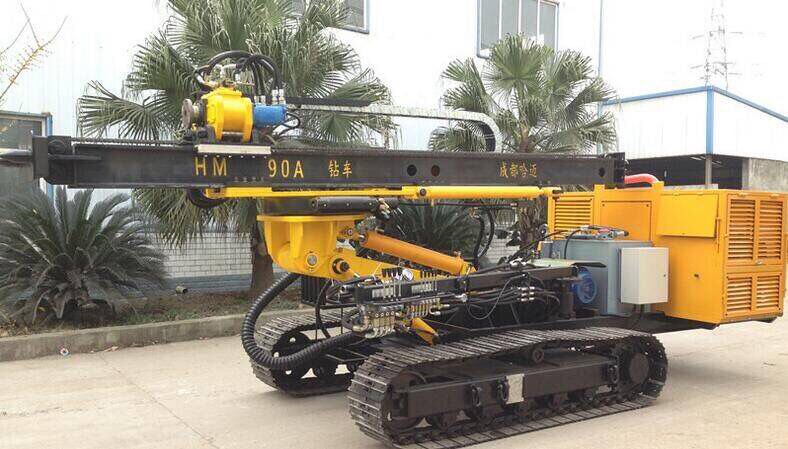 巴塘理塘哈邁HM90A全液壓履帶錨固鉆車2022新報價原始圖片2