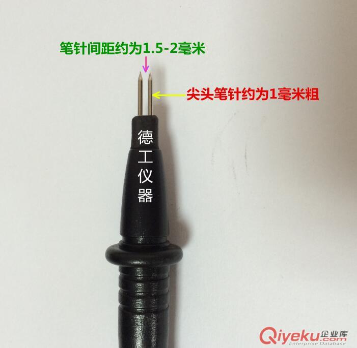 四線制彈性探針表筆 電池內(nèi)阻測(cè)試儀檢測(cè)表筆 夾子線 端子原始圖片2