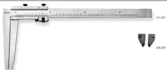 德国长爪游标卡尺