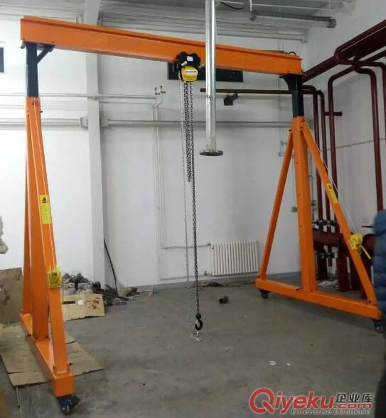 手推龍門吊架絞盤升降機北京小型龍門吊工廠KRD