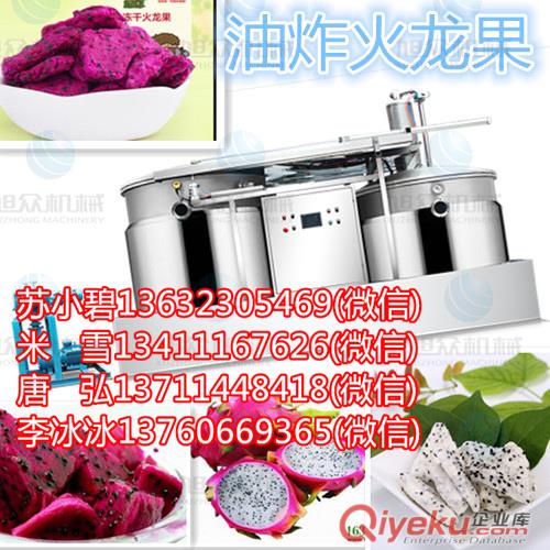 火龍果油炸機(jī) 火龍果脆片機(jī) 油炸食品生產(chǎn)線 大型油炸機(jī) 食品廠用油炸機(jī)