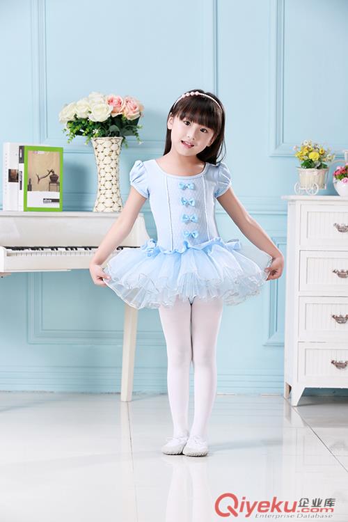 笛童夢兒童芭蕾服8003蝴蝶結(jié)蓬蓬裙