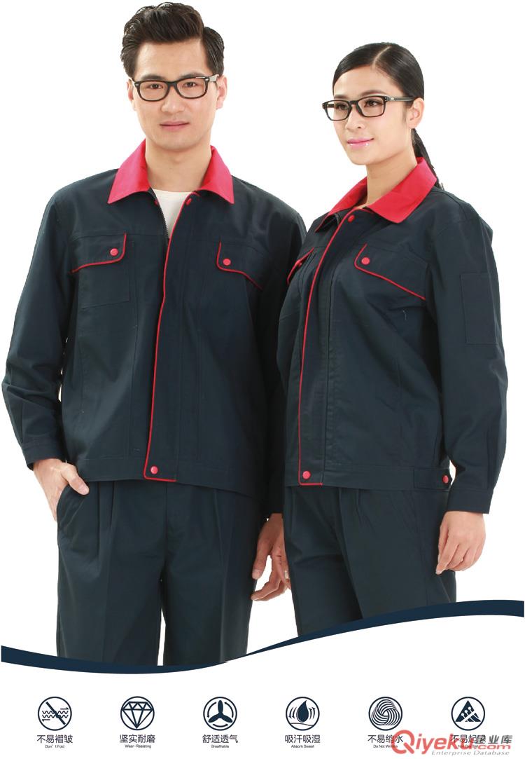 潮州工廠員工制服工服工衣工裝廠服工廠服工作服廣告衫行政制服職業(yè)裝西服西裝酒店制服原始圖片2