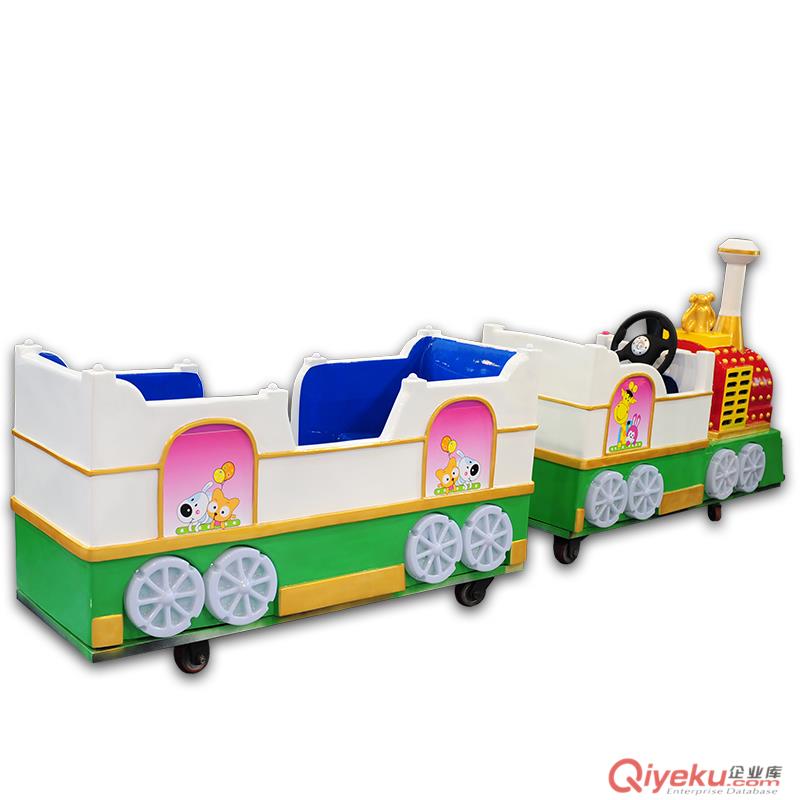 新款室外游樂列車設備 娛樂場無軌兒童車 親子游藝機兒童無軌火車
