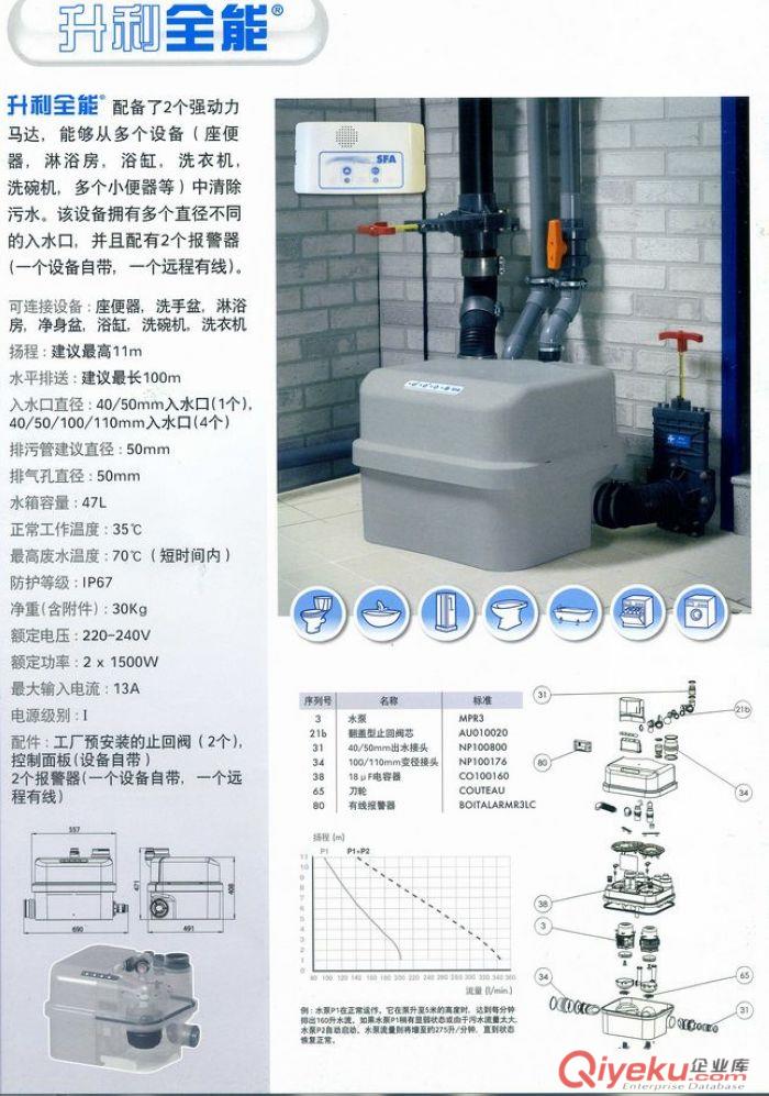 廣州泰克馬廢水提升器設(shè)備