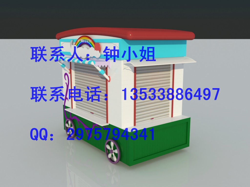 广州生产流动售货车  手推售货车 景区售货车