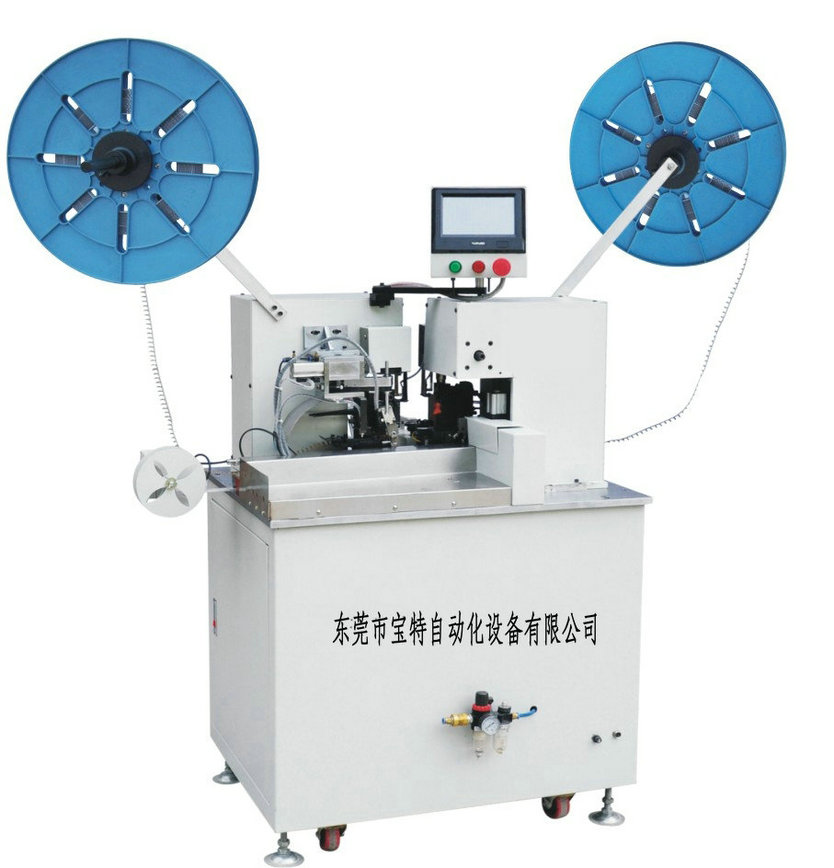 雙頭高速全自動端子壓著機