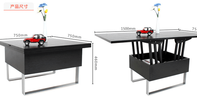 黑龙江多功能升降餐台茶几生产批发厂家