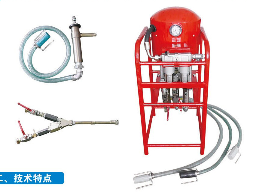 經(jīng)典老牌ZBQS-12/10型礦用氣動雙液注漿泵
