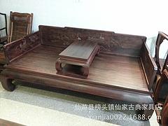 寶山小葉紫檀家具保真，福建新品小葉紫檀羅漢床出售