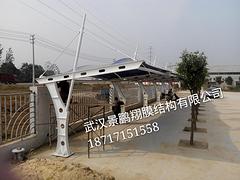 膜結(jié)構(gòu)自行車棚建造費用如何：車庫雨棚價格