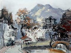 收藏價值高的油畫推薦_莆田歐洲夜景油畫
