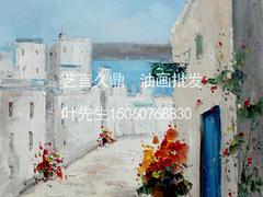 希臘中國油畫|出售極具收藏價值的希臘地中海手繪油畫