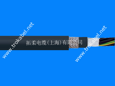 雙護套PUR聚氨酯拖鏈電纜聚氨酯屏蔽電纜拓柔廠家供應高柔性pur拖鏈電纜