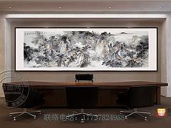 出售精美的易畫網客廳牡丹掛畫——雅致客廳字畫