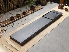 大器茶具優惠的大器石茶盤——福建烏金石黑色茶盤哪里買