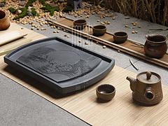 南平烏金石茶盤批發(fā)|福建大號(hào)烏金石茶盤知名供應(yīng)商