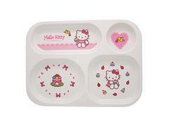 新款的hello kitty兒童分餐盤就在金景餐具，上等塑料