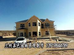 想要造型好的輕質木結構別墅就到本色園林_天水防腐木批發商