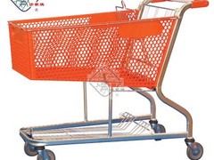 口碑好的塑料購物車，高性價超市塑料手推車供應信息