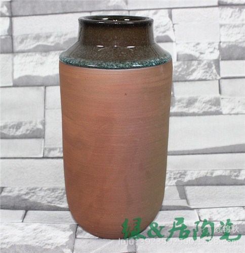 潮州創(chuàng)意花瓶/潮州手拉迷你花插/綠居供