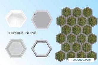  六角植草磚模具-草坪磚模具批發(fā)原始圖片2