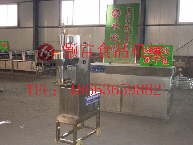 蔬菜丸子蒸煮流水線/包餡湯圓機/諸城灝富機械