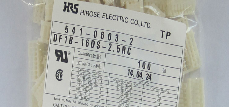 DF1B-16DS-2.5RC廣瀨DF1B系列新品膠殼現貨代理zp供應
