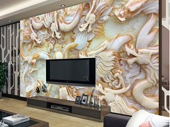 新品新藝彩玉石背景墻廠家特供，福州新藝彩玉石背景墻