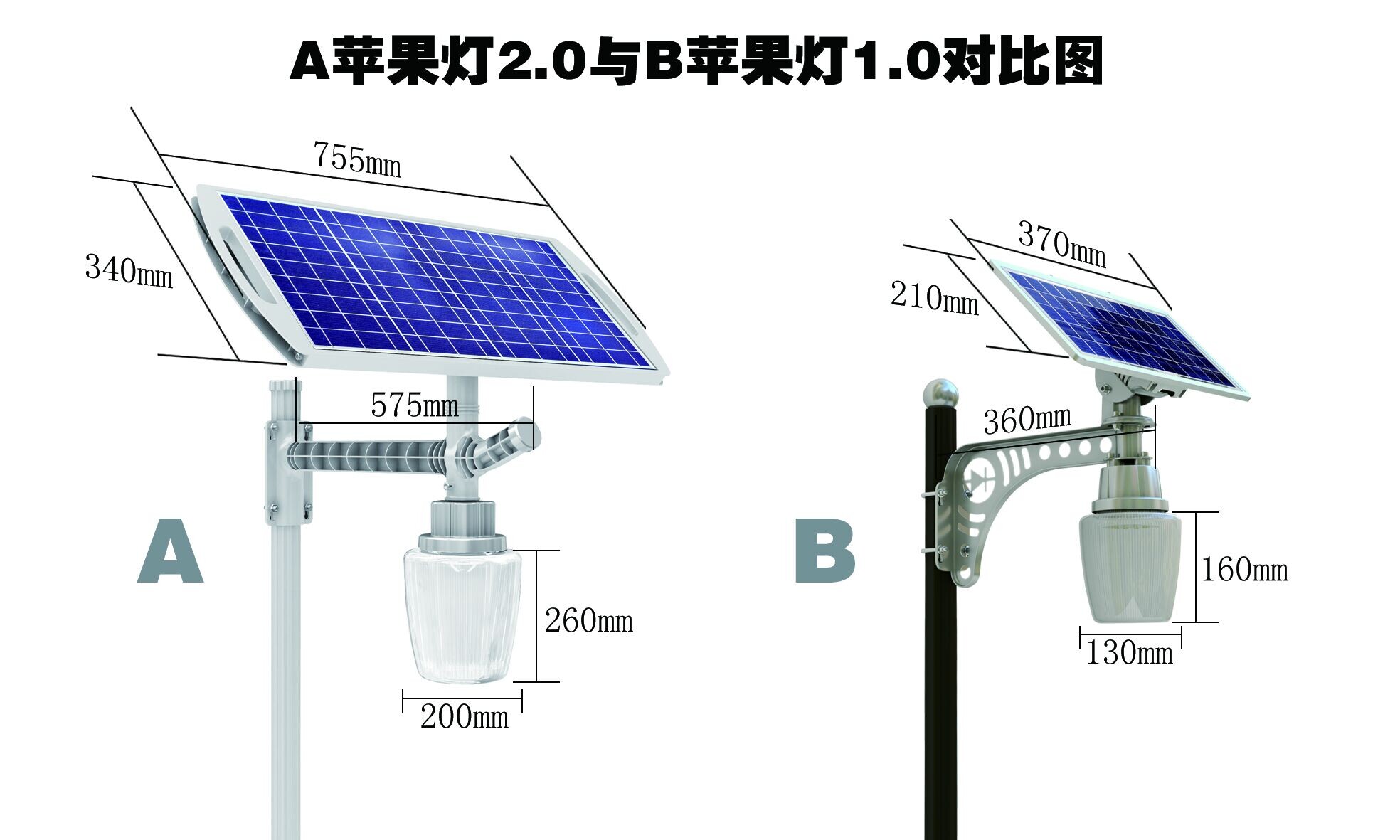 供应一体化太阳能苹果灯2.0