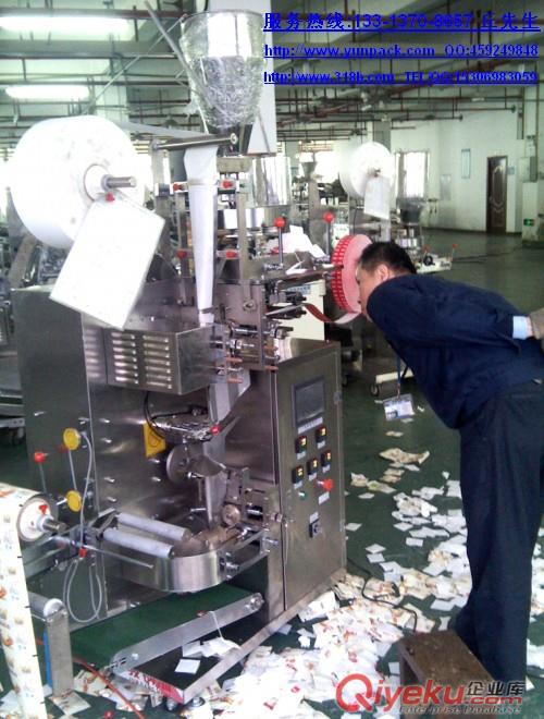 內(nèi)外袋帶線帶標代用茶包裝機，內(nèi)外袋帶線帶簽袋泡茶包裝機