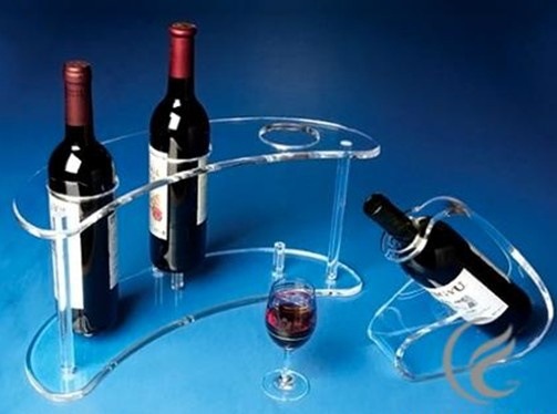 亞克力紅酒展示架定制，鄭州亞克力加工鄭州有機(jī)玻璃制品廠18530890683原始圖片2