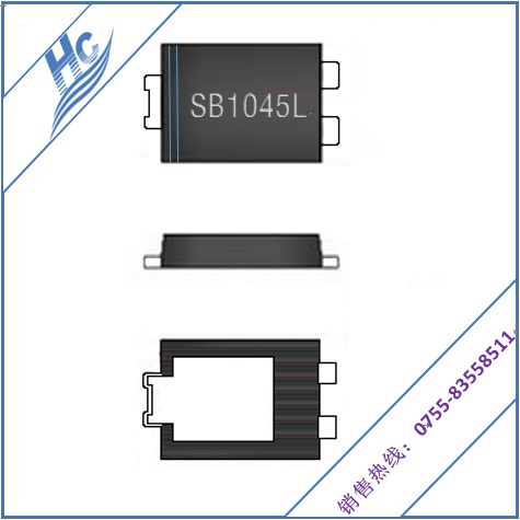 SB1045L正向超低压降贴片式肖特基二极管专业生产厂家现货供应