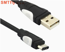 USB 3.1type c对USB2.0 A公数据线 双色模 