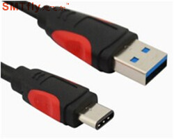 USB 3.1type c对USB2.0 A公数据线 双色模 