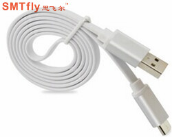 USB 3.1type c对USB2.0 A公数据线 扁平线