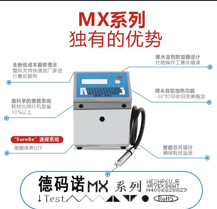 廣水小字符噴碼機價格