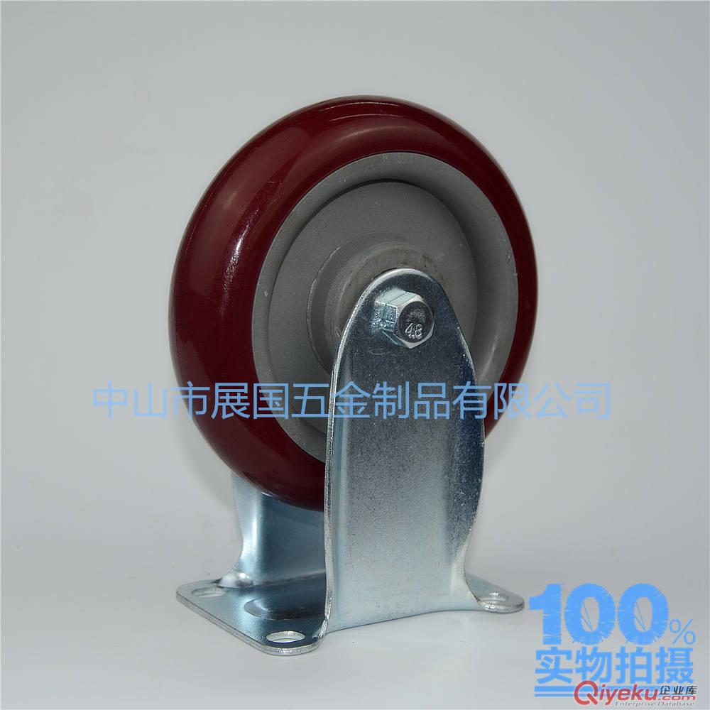 中型腳輪 定向腳輪 5寸雙軸腳輪 PVC/PU耐用腳輪 工業通用腳輪原始圖片2