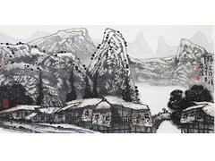 南寧超值的黃格勝山水畫出售|北海書畫投資