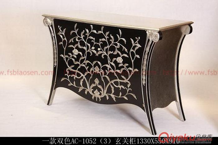 標(biāo)森定制會所 別墅家具 樣板房新古典金箔家具圖片AC-1052玄關(guān)臺