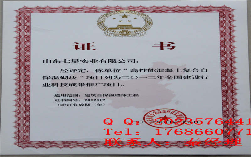 七星自保溫砌塊生產(chǎn)線，可故障預(yù)警原始圖片3
