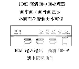 供應(yīng)深圳熱銷的高清HDMI二畫面分割器