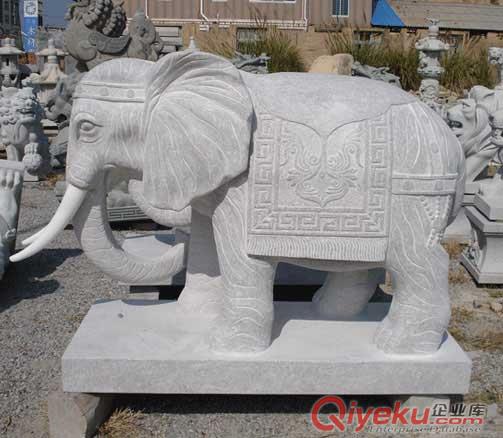 大連漢白玉大象，大連石雕大象，大連漢白玉大象，大連風水大象，大連招財大象原始圖片3